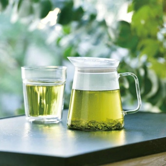 Чайник заварочный для чая Hario Clear Teapot FNC-70-T, стекло, с фильтром, объём 700 мл. 3
