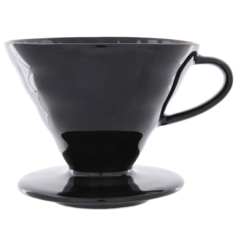 Воронка для кофе Hario KDC-02-B размер 02 V60, керамическая, цвет чёрный 1