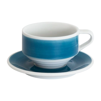 Кофейная пара Loveramics Deco, 220ml, цвет: blue handpaint C118-021BBP/C118-038BBP