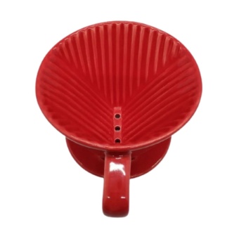 Воронка для кофе TIAMO HG5491 керамическая на 1-4 чашки, красная 3