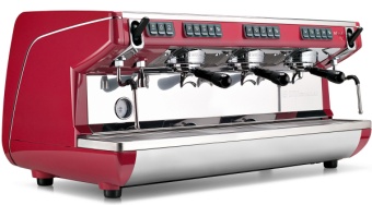 Nuova Simonelli Appia Life 3Gr V, красная— профессиональная рожковая кофемашина для эспрессо