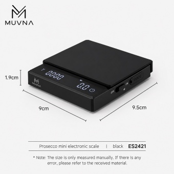 Кофейные весы MUVNA Psyche Mini, чёрные
