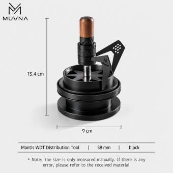 Разравниавтель WDT-дистрибьютор для кофе MUVNA Mantis 58 мм, чёрный