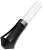 Измельчитель комков Pesado WDT Clump Crusher из полированной стали, цвет черный