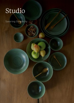 Тарелка Loveramics Studio 15 см D103-42BDG Cereal Bowl (Matte Dark Green), темно-зеленая 6