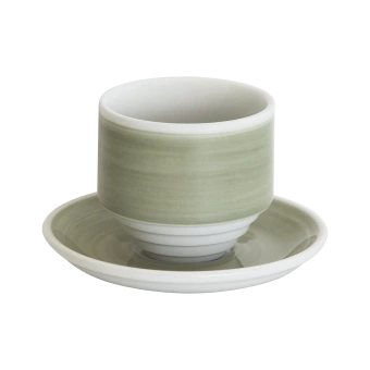 Кофейная пара Loveramics Deco, 200ml, handle-less цвет: gray handpaint C118-017BGH/C118-036BGH