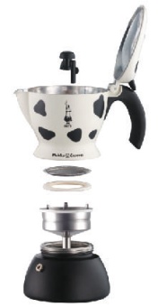 Гейзерная кофеварка Bialetti Mukka Maculata черно-белая на 2 порции 3418EXPMR 2