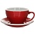 Кофейная пара Loveramics Egg красный 300 мл C088-09BRE / C088-10BRE Red (чашка и блюдце)