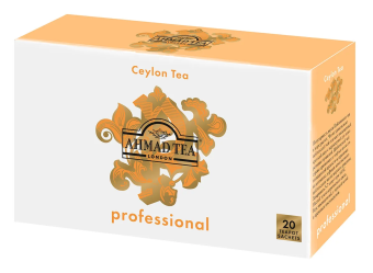 Чай в пакете для чайника листовой Цейлонски Оранж Пеко Ahmad Tea Professional, упак 20 шт х 5 гр 1