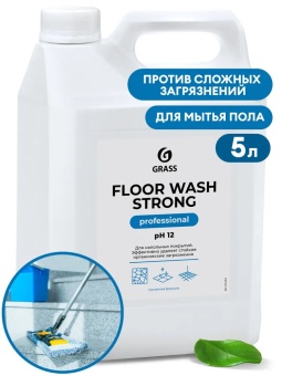 Щелочное средство для мытья пола Grass Floor wash strong, канистра 5,6 л 1