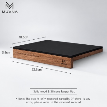 Коврик для темпинга MUVNA Solid Wood, чёрный