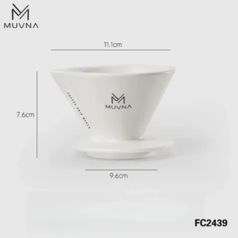 Воронка MUVNA XingChuan V01, керамика, белая