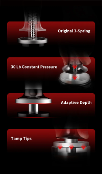Пуш-темпер динамометрический MHW-3BOMBER Constant Pressure Tamper Silver Black 58.35 мм, T7034S-OS (5)