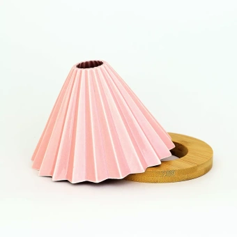 Воронка керамическая AnyBar Оригами VK11000631D-P 3-4 чашки, розовая