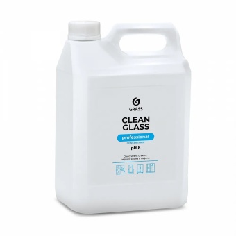 Средство для очистки стекол и зеркал Grass Clean Glass Concentrate Professional, канистра 5 л 2