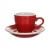Кофейная пара LOVERAMICS Egg C088-45BRE / C088-46BRE Red (чашка и блюдце), красный 80 мл.