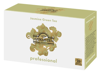 Чай в пакете для чайника листовой Зелёный с Жасмином Ahmad Tea Professional, упак 20 шт х 5 гр 1