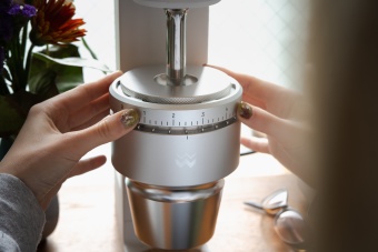 Weber Workshops The KEY (Mk.2, 83 мм, Single Dose) электрическая кофемолка, silver, серебристый  корпус