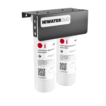 Двухступенчатый проточный фильтр HIWATER DUO (уголь и полипропилен)