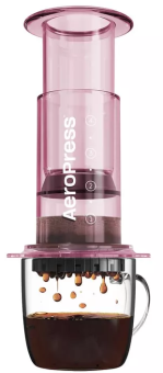 Кофеварка ручная Аэропресс (Aeropress) Clear Purple, цвет розовый (1)