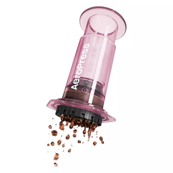 Кофеварка ручная Аэропресс (Aeropress) Clear Purple, цвет розовый (4)