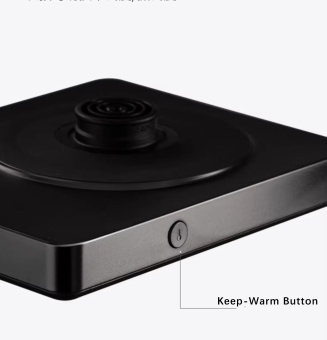 Чайник электрический для пуровера ZeroHero SCH-8B asch005 600мл с контролем температуры, цвет черный