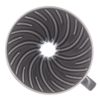 Воронка керамическая Hario 3VDC-02-GR-UEX для приготовления кофе, серая (2)