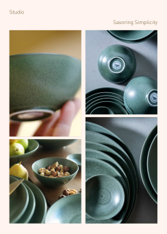 Тарелка Loveramics Studio 12 см D103-45BDG Low Bowl (S) (Matte Dark Green), темно-зеленый 4