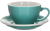 Кофейная пара LOVERAMICS Egg бирюзовый 150 мл C088-61BTE  C088-32BTE TEAL (чашка и блюдце)