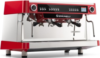 Кофемашина рожковая Nuova Simonelli NUOVA AURELIA VOL XT 2Gr 220V red+PID+high groups+LED+ Group Display+Double wall steam wand