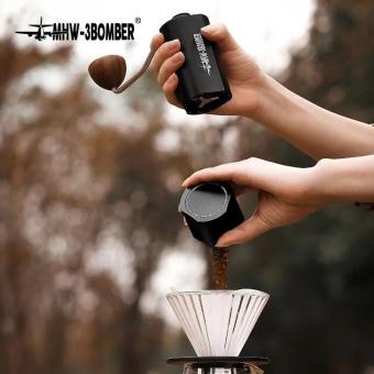 Кофемолка ручная MHW-3BOMBER Adder V3 Manual Grinder, чёрная,
