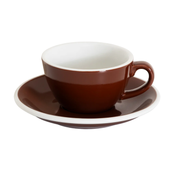 Кофейная пара Loveramics Egg коричневый 150 мл C088-57BBR  C088-24BBR Brown (чашка и блюдце) 1