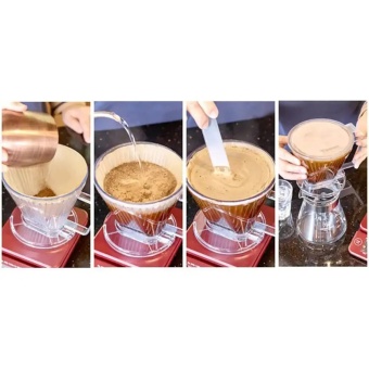 Воронка для кофе TIAMO HG5569TBR пластиковая иммерсионная Клевер, цвет прозрачная 4