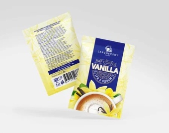 Raf Vanilla LAPCHEVSKY COFFEE кофе растворимый 3 в 1, упак. 20 г.