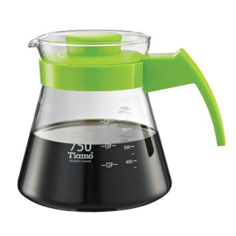 Сервировочный чайник TIAMO HG2211G стеклянный, цвет зеленый объем 750 мл