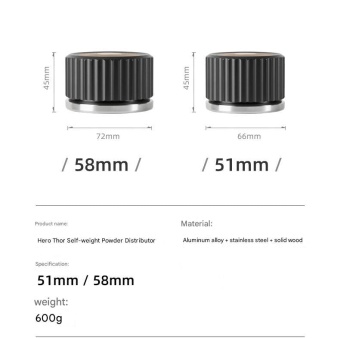 Распределитель молотого кофе ZeroHero Coffee Distributor - Tri-Blade Leveler Tool 58 мм fbfq002