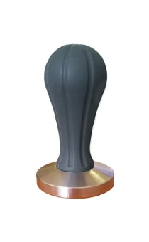 Темпер для кофе d58 JoeFrex Galaxy hgsbf58, с прорезиненной ручкой, цвет серый, основание сталь