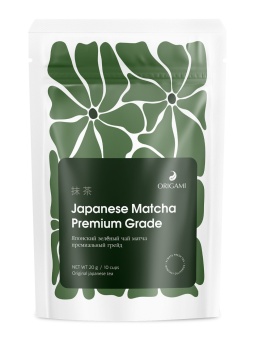 Японский чай матча премиум premium grade ORIGAMI, 20 г