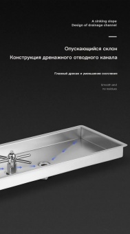 Ринзер мойка для питчеров с каплесборником MHW-3BOMBER 58.518.5cm, стальной, CW5425 (5)