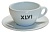 Набор из 6 пар (чашка и блюдце) XLVI Cappuccino cup