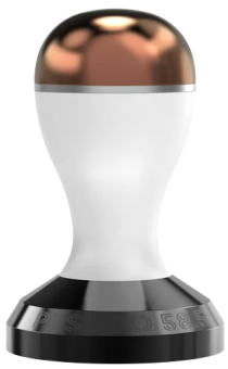 Темпер для кофе Pesado With Black Base 58,5 мм, color whitebronze