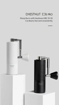 Кофемолка ручная Timemore Chestnut C3 ESP Pro 70TGD022AA301, нерж. сталь, черная