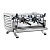 Кофемашина эспрессо рожковая Victoria Arduino VA 388 Black Eagle 2 groups Steelux