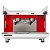 Кофемашина эспрессо рожковая Sanremo Zoe SAP (полуавтомат) 2 гр. высокие, бело-красная