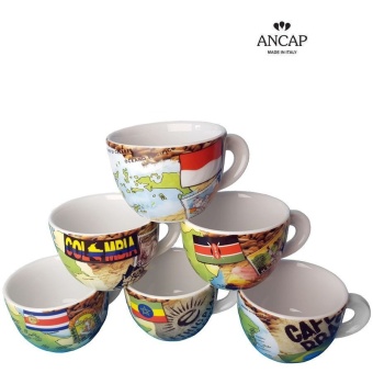 Кофейные пары для капучино Ancap Edex AP-347812NO, деколь Mondo Caffe, объем 190 мл 10