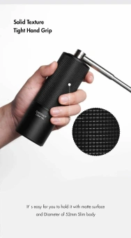 Кофемолка ручная Timemore Chestnut C3 ESP Pro 70TGD022AA301, нерж. сталь, черная