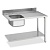 Стол с мойкой Smeg WT51200SR