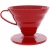 Воронка пластиковая (пуровер) HARIO Coffee Dripper VD-02R для заваривания кофе, цвет красный (1)