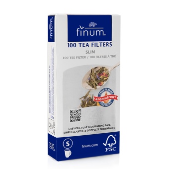 Фильтр пакеты для заваривания чая Finum Slim 155х77.5 мм, упак. 100 шт