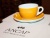 Кофейная пара для эспрессо Ancap Verona Millecolori AP-33011, желтый, деколь чашка, ручка, блюдце 8